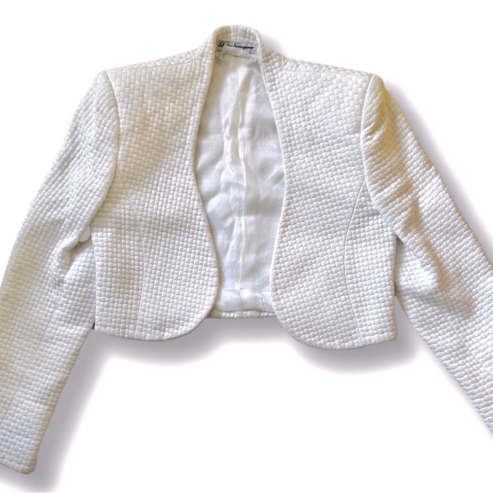 White Salvatore Ferregamo coat